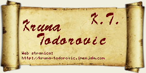 Kruna Todorović vizit kartica